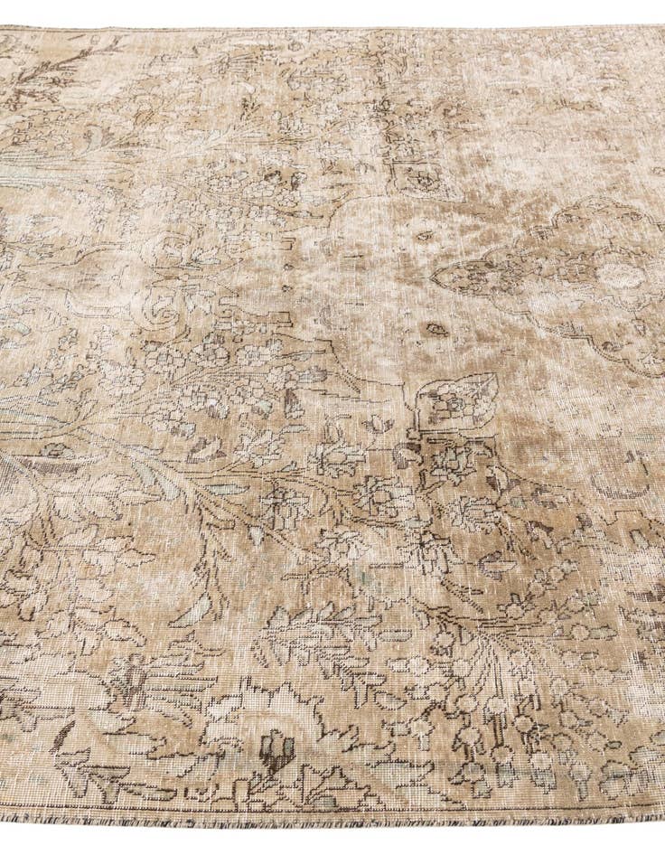 Detail image of  6' 10 x 10'  Hand Knotted Ultra Vintage Persian Wool Rug
