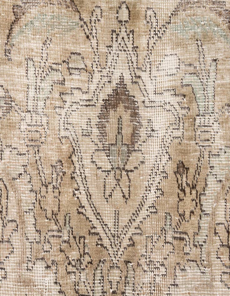 Detail image of  6' 10 x 10'  Hand Knotted Ultra Vintage Persian Wool Rug