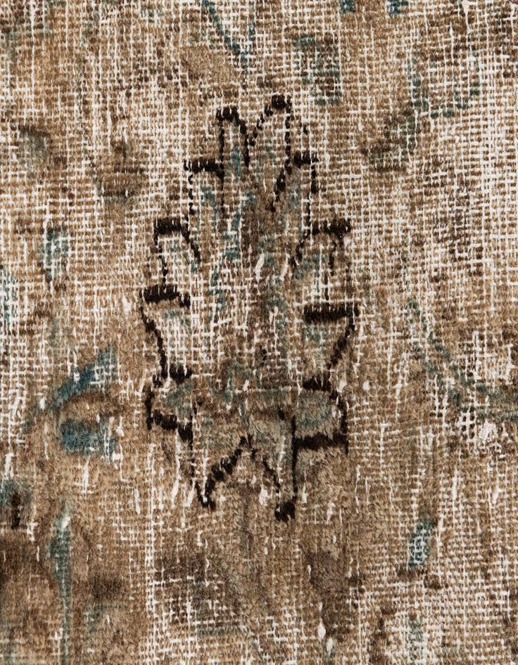Detail image of  8' 8 x 12' 2  Hand Knotted Ultra Vintage Persian Wool Rug