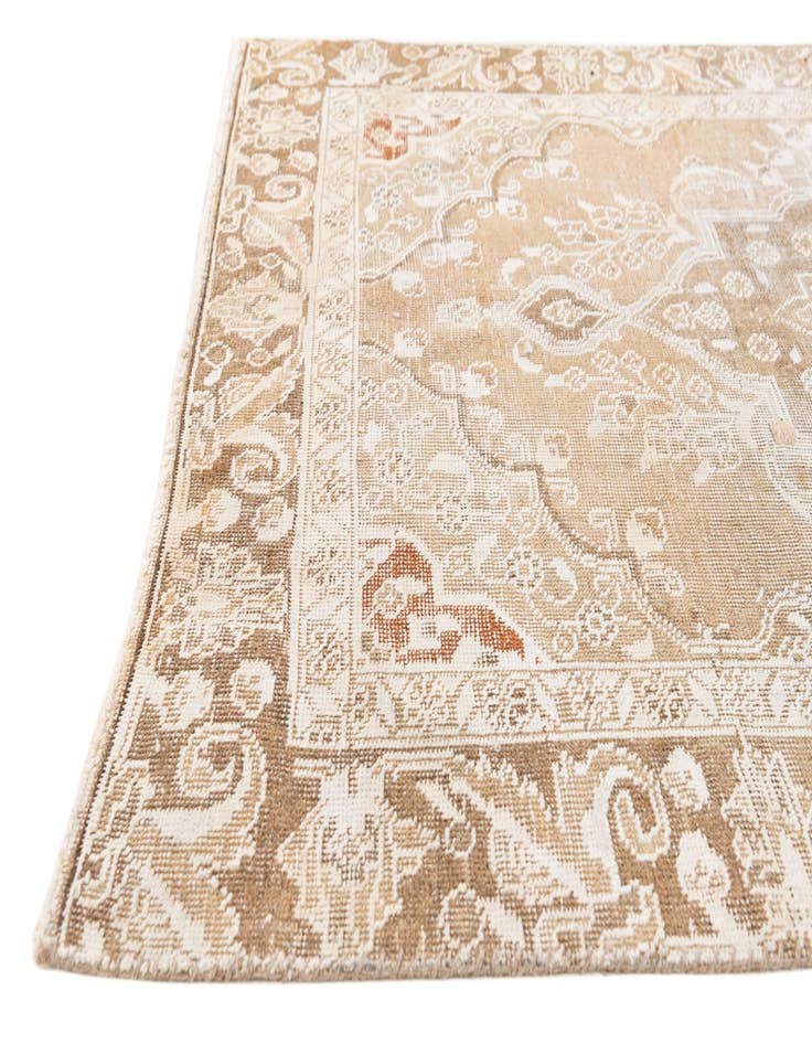 Detail image of  3' 10 x 5' 8  Hand Knotted Ultra Vintage Persian Wool Rug