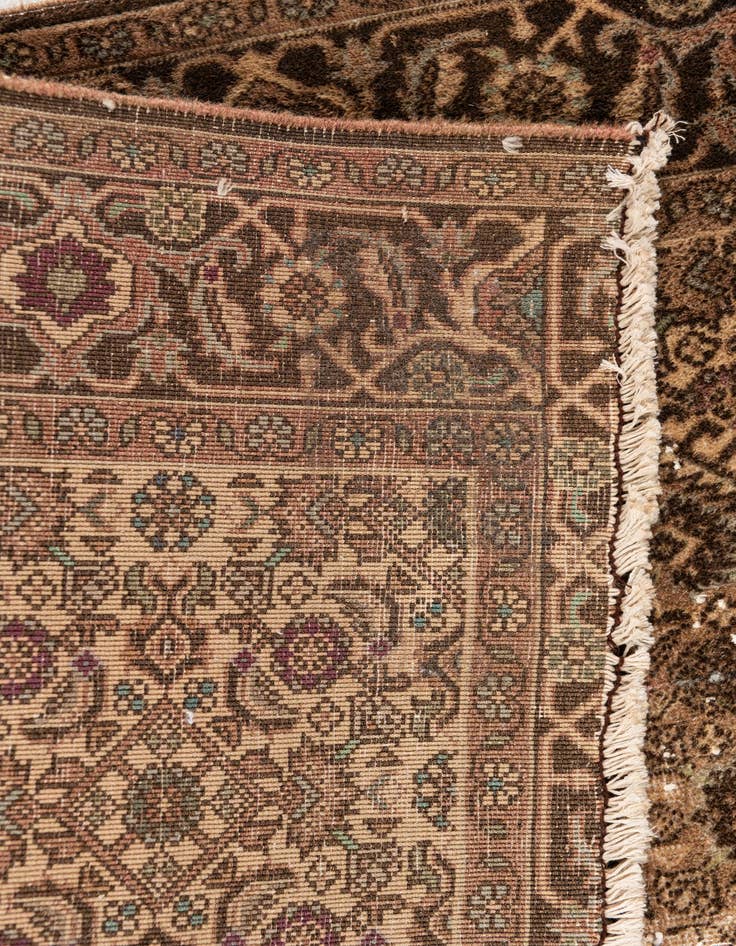 Detail image of  2' 8 x 4' 3  Hand Knotted Ultra Vintage Persian Wool Rug