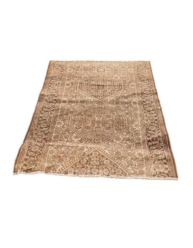 Detail image of  2' 8 x 4' 3  Hand Knotted Ultra Vintage Persian Wool Rug