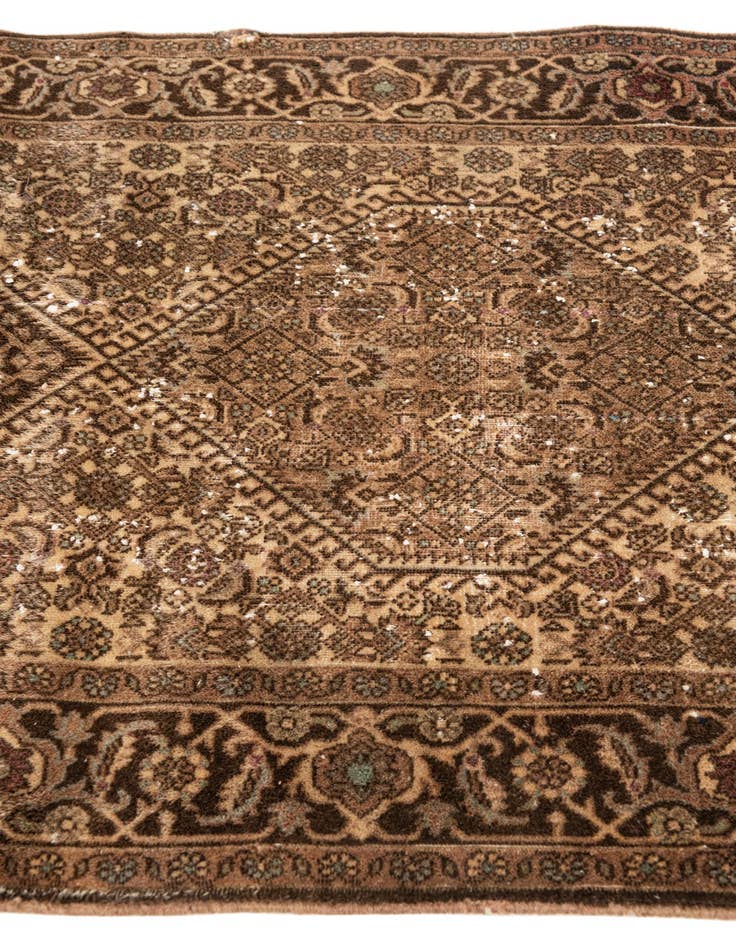 Detail image of  2' 8 x 4' 3  Hand Knotted Ultra Vintage Persian Wool Rug
