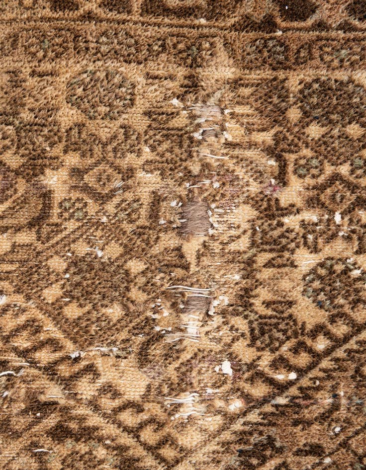 Detail image of  2' 8 x 4' 3  Hand Knotted Ultra Vintage Persian Wool Rug