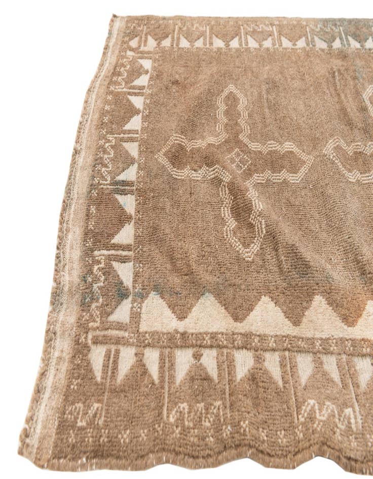 Detail image of  2' 8 x 4' 4  Hand Knotted Ultra Vintage Persian Wool Rug