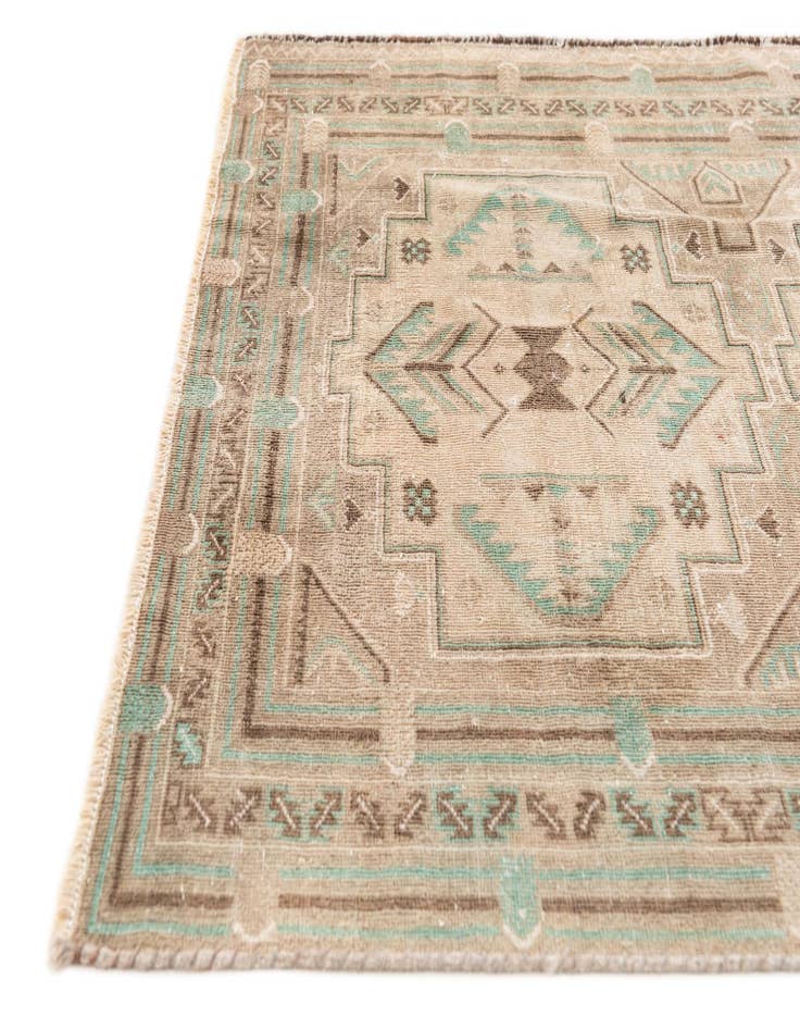 Detail image of  3' 8 x 6' 4  Hand Knotted Ultra Vintage Persian Wool Rug