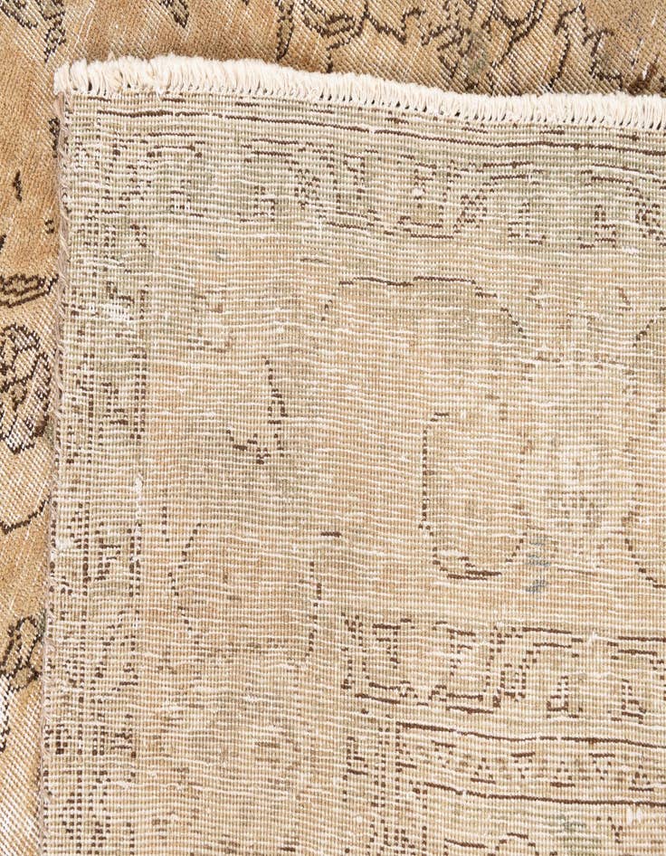 Detail image of  6' 6 x 10'  Hand Knotted Ultra Vintage Persian Wool Rug