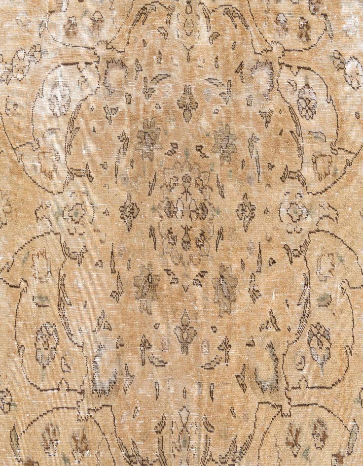 Detail image of  6' 6 x 10'  Hand Knotted Ultra Vintage Persian Wool Rug