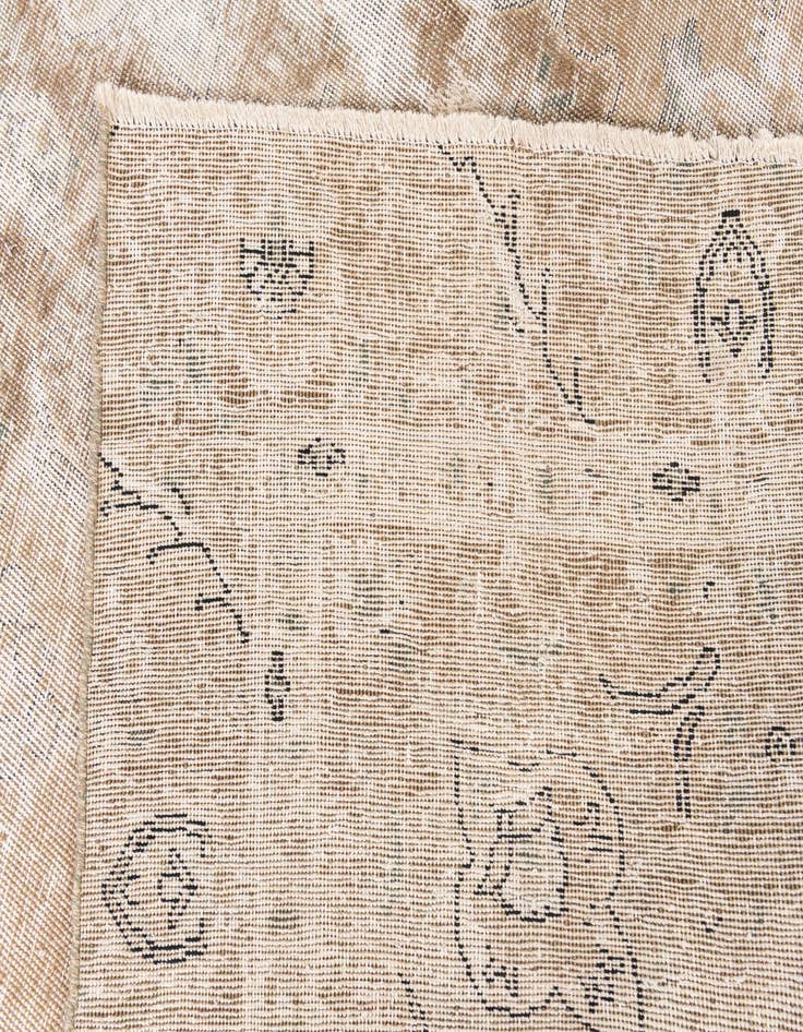 Detail image of  7' 6 x 10' 7  Hand Knotted Ultra Vintage Persian Wool Rug