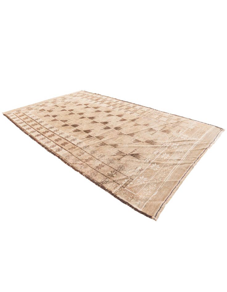 Detail image of  3' 10 x 6' 5  Hand Knotted Ultra Vintage Persian Wool Rug