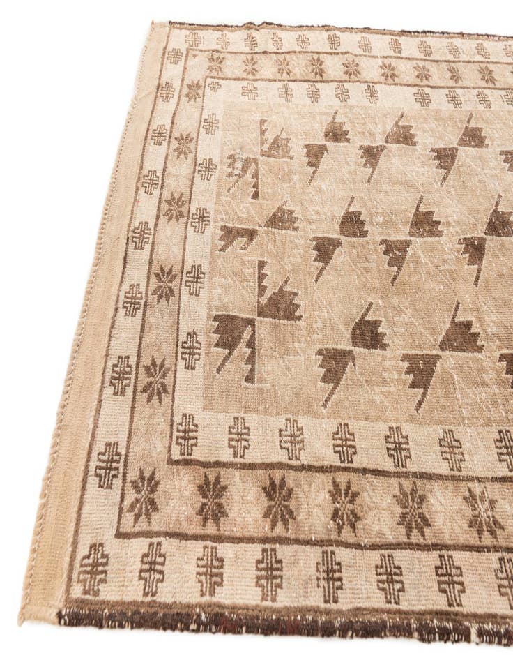 Detail image of  3' 10 x 6' 5  Hand Knotted Ultra Vintage Persian Wool Rug