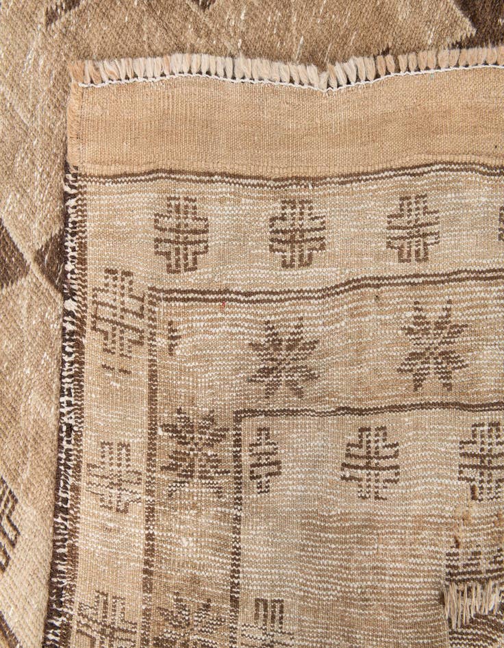 Detail image of  3' 10 x 6' 5  Hand Knotted Ultra Vintage Persian Wool Rug