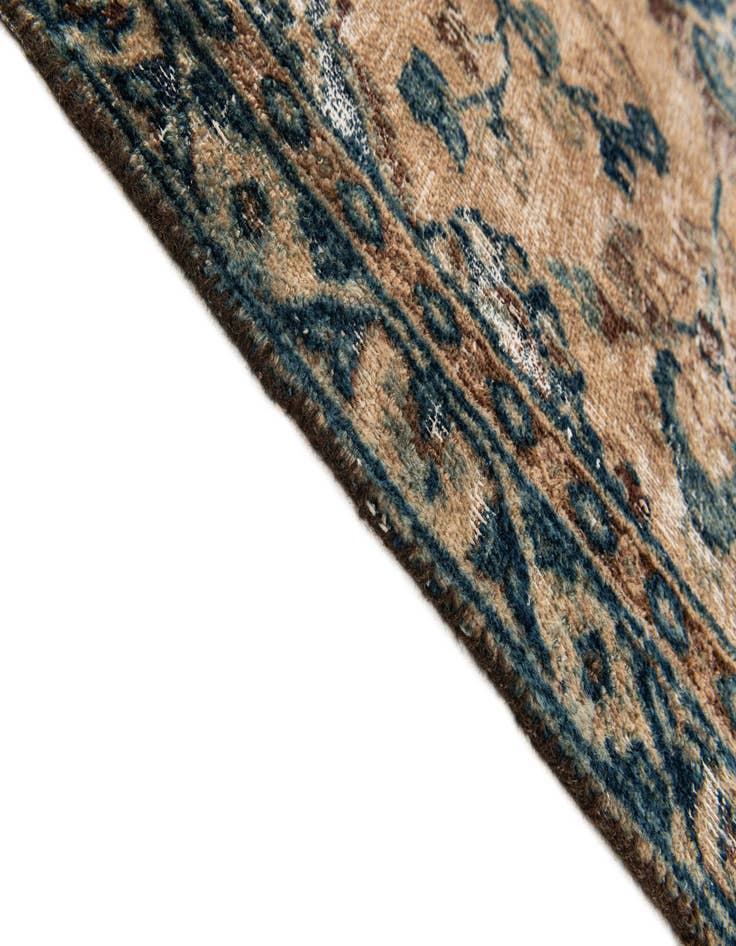 Detail image of  4' 10 x 8' 6  Hand Knotted Ultra Vintage Persian Wool Rug