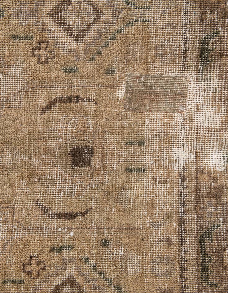 Detail image of  6' x 8' 9  Hand Knotted Ultra Vintage Persian Wool Rug