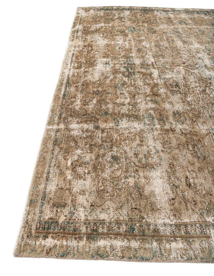 Detail image of  7' x 9' 10  Hand Knotted Ultra Vintage Persian Wool Rug