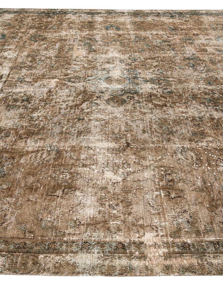 Detail image of  7' x 9' 10  Hand Knotted Ultra Vintage Persian Wool Rug