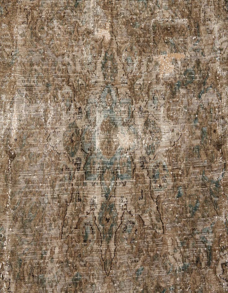 Detail image of  7' x 9' 10  Hand Knotted Ultra Vintage Persian Wool Rug