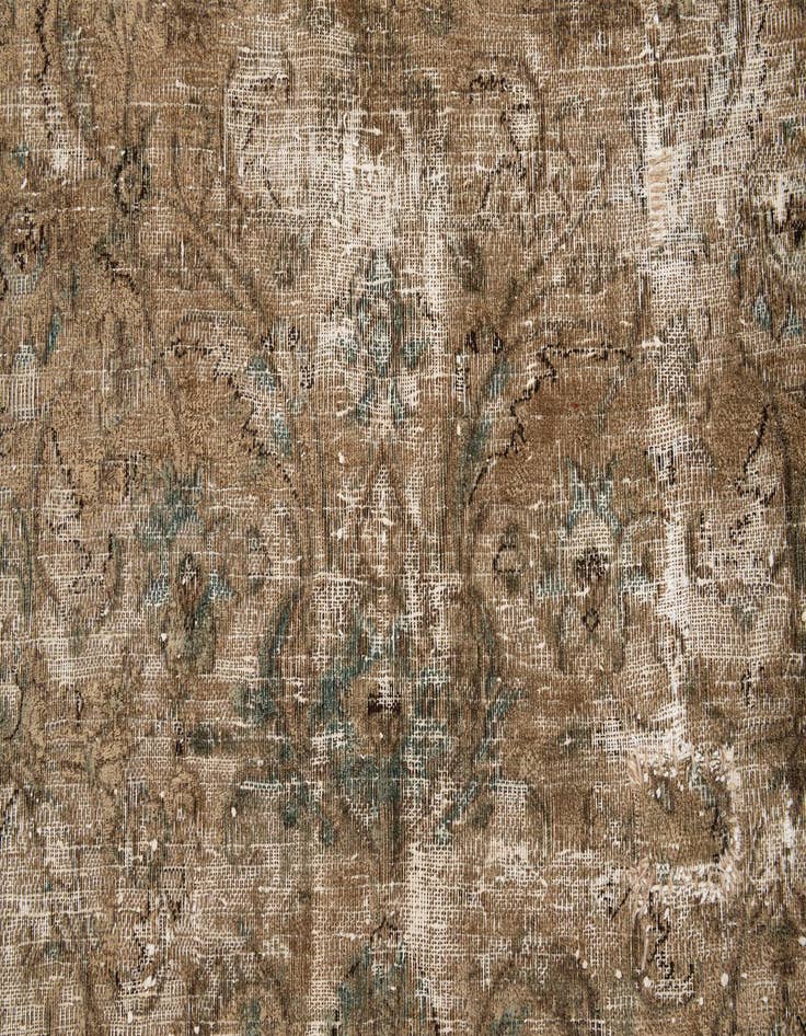 Detail image of  7' x 9' 10  Hand Knotted Ultra Vintage Persian Wool Rug