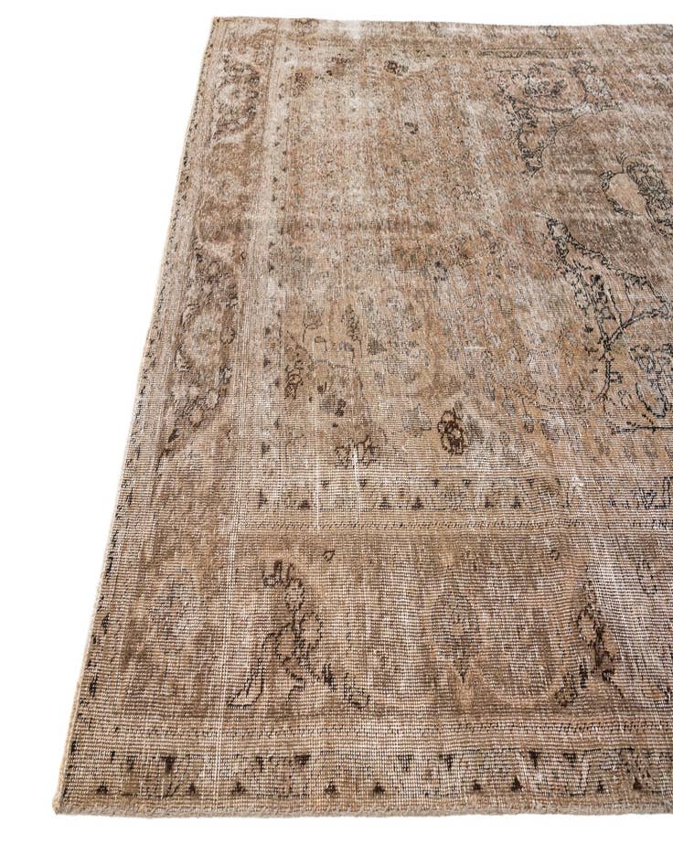 Detail image of  6' 3 x 10' 1  Hand Knotted Ultra Vintage Persian Wool Rug