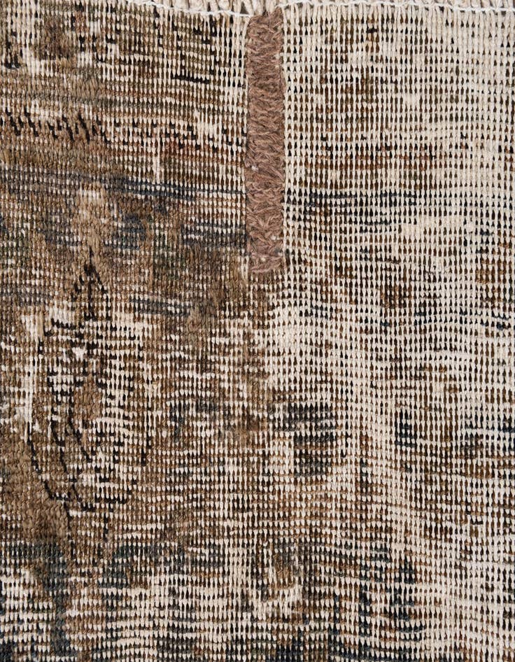 Detail image of  6' 3 x 10' 1  Hand Knotted Ultra Vintage Persian Wool Rug