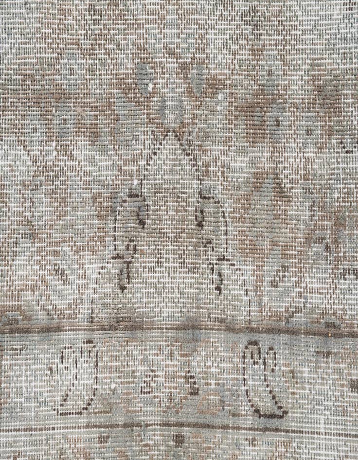 Detail image of  7' 7 x 11'  Hand Knotted Ultra Vintage Persian Wool Rug