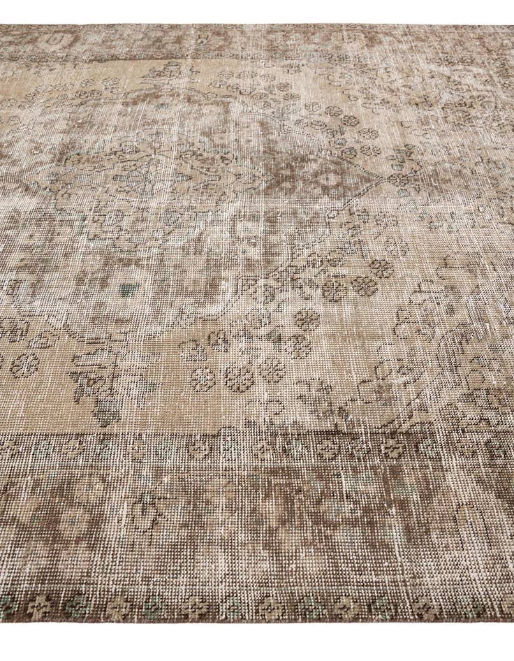 Detail image of  6' 7 x 8' 10  Hand Knotted Ultra Vintage Persian Wool Rug