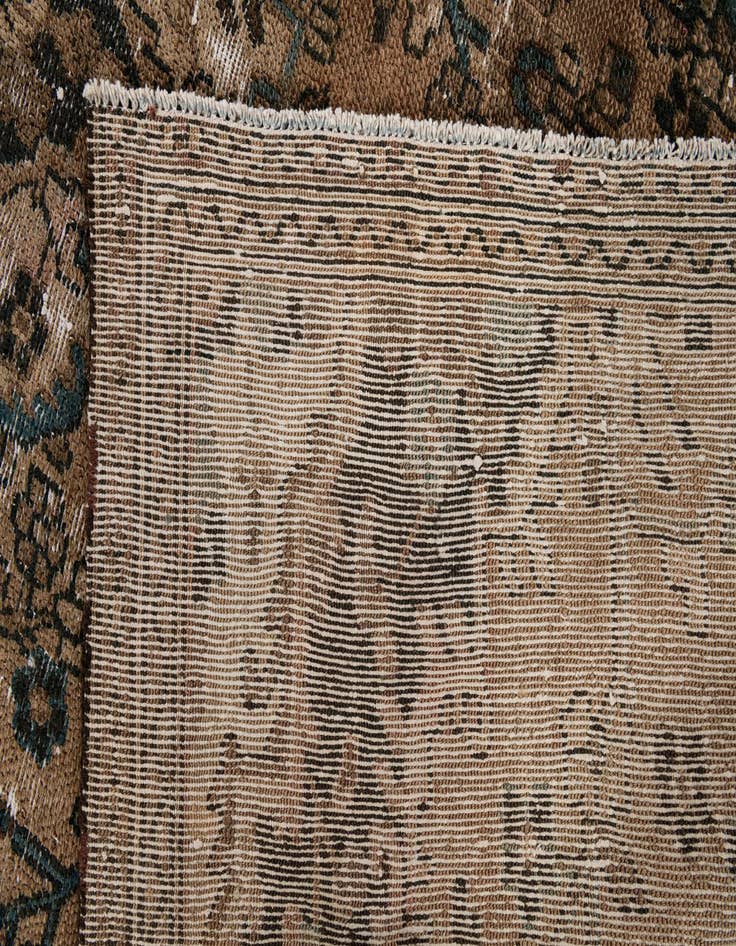 Detail image of  5' 7 x 8' 10  Hand Knotted Ultra Vintage Persian Wool Rug