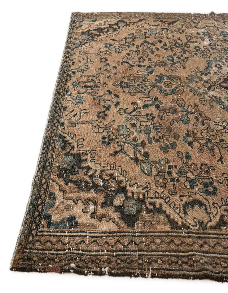 Detail image of  5' 7 x 8' 10  Hand Knotted Ultra Vintage Persian Wool Rug