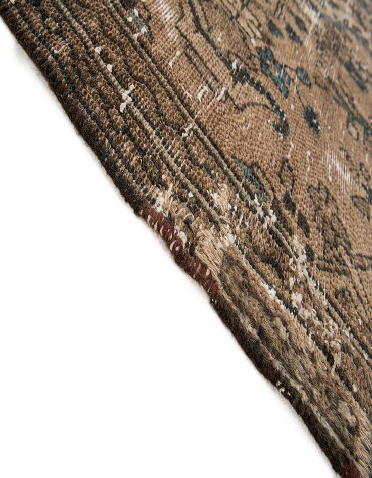 Detail image of  5' 7 x 8' 10  Hand Knotted Ultra Vintage Persian Wool Rug