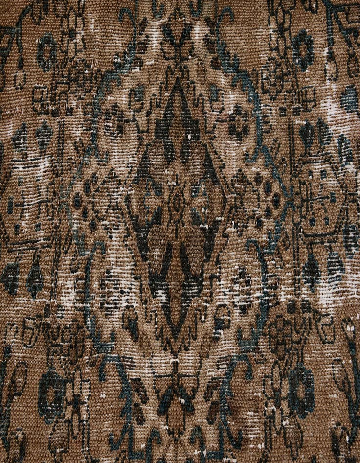 Detail image of  5' 7 x 8' 10  Hand Knotted Ultra Vintage Persian Wool Rug