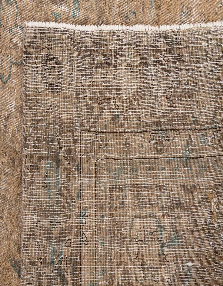 Detail image of  7' 2 x 10'  Hand Knotted Ultra Vintage Persian Wool Rug