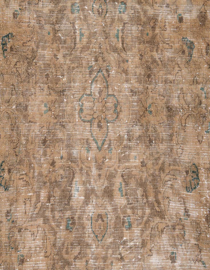 Detail image of  7' 2 x 10'  Hand Knotted Ultra Vintage Persian Wool Rug