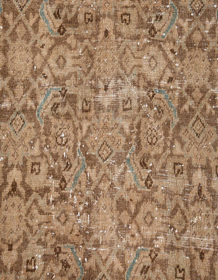 Detail image of  5' 6 x 9' 4  Hand Knotted Ultra Vintage Persian Wool Rug