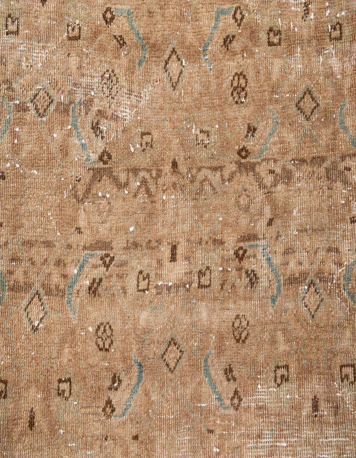 Detail image of  5' 6 x 9' 4  Hand Knotted Ultra Vintage Persian Wool Rug