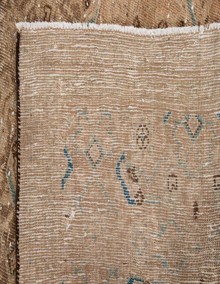 Detail image of  5' 6 x 9' 4  Hand Knotted Ultra Vintage Persian Wool Rug