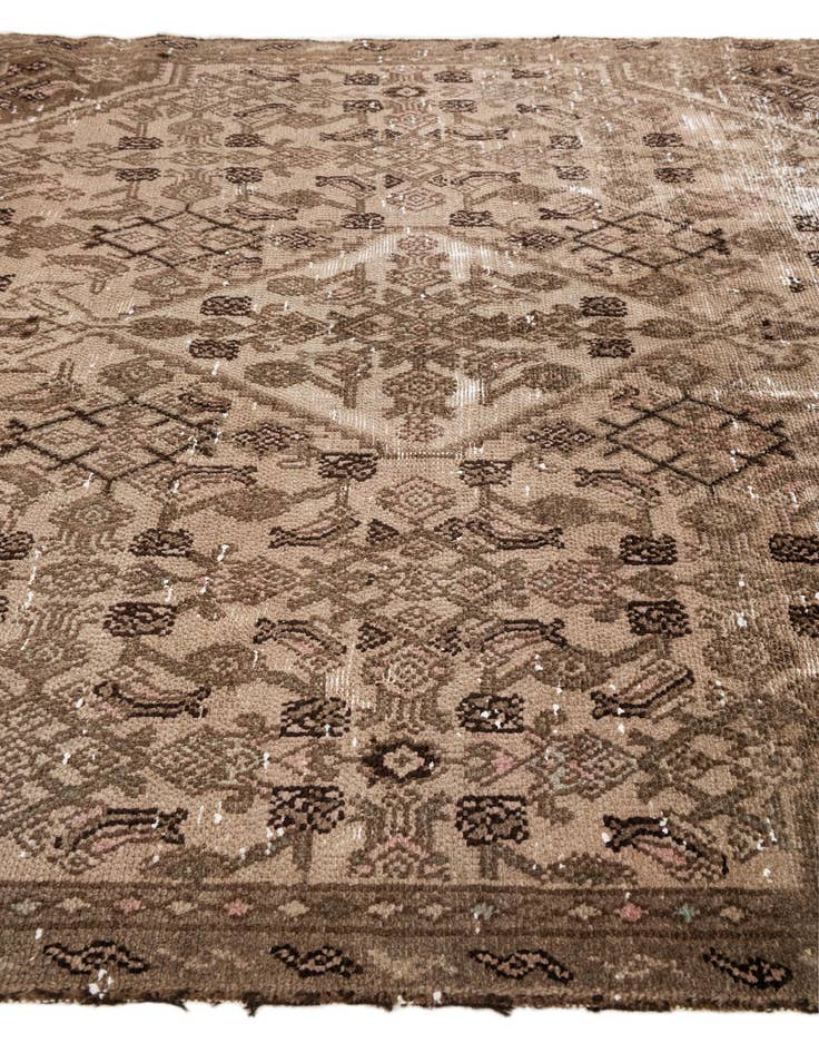 Detail image of  5' 10 x 8' 9  Hand Knotted Ultra Vintage Persian Wool Rug