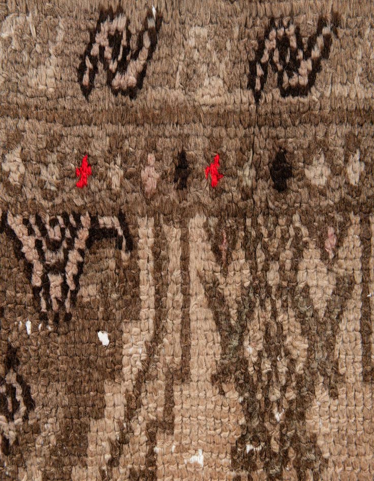 Detail image of  5' 10 x 8' 9  Hand Knotted Ultra Vintage Persian Wool Rug