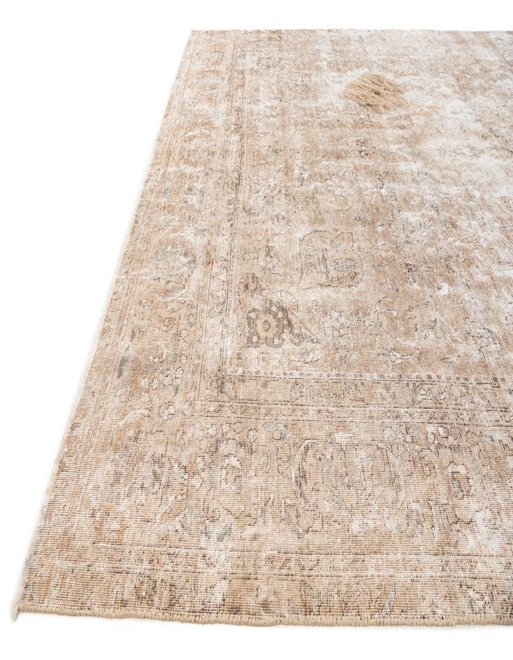 Detail image of  7' 4 x 11'  Hand Knotted Ultra Vintage Persian Wool Rug