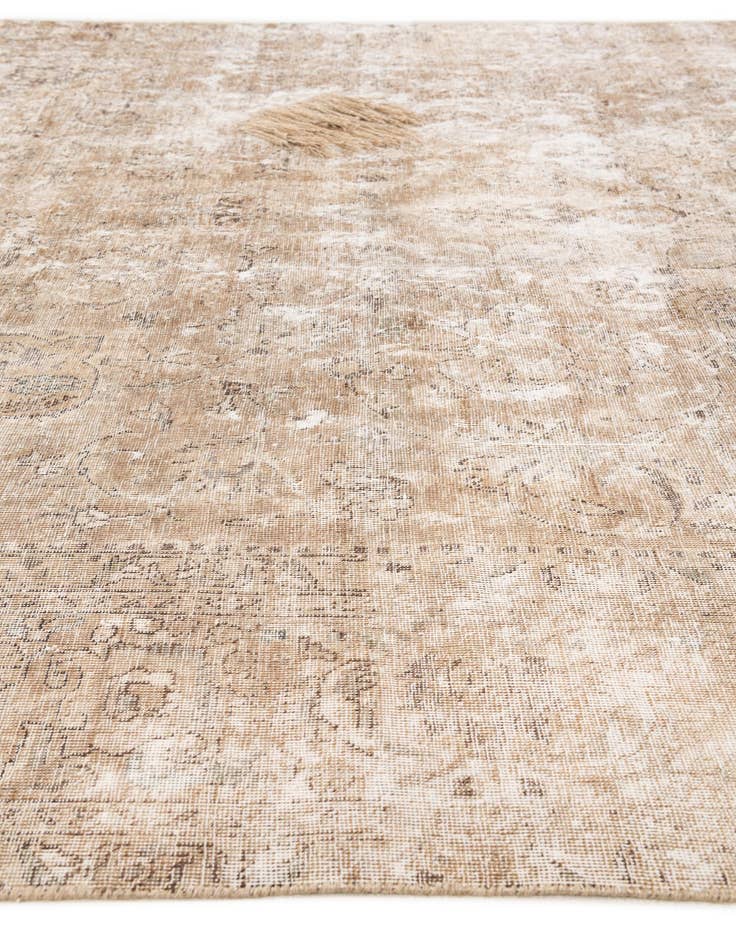 Detail image of  7' 4 x 11'  Hand Knotted Ultra Vintage Persian Wool Rug