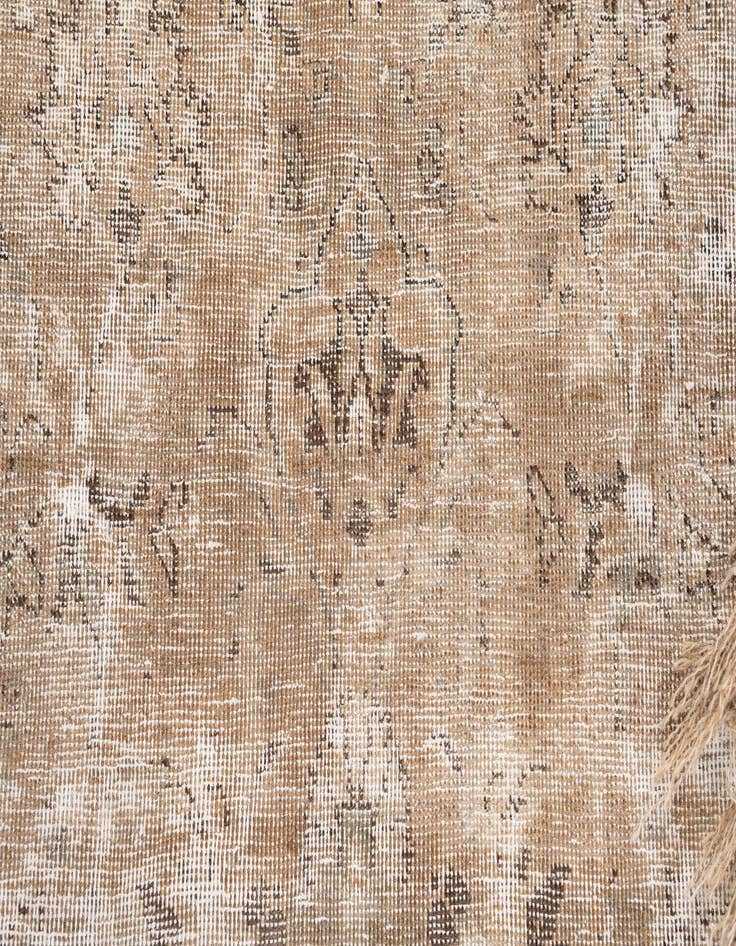 Detail image of  7' 4 x 11'  Hand Knotted Ultra Vintage Persian Wool Rug