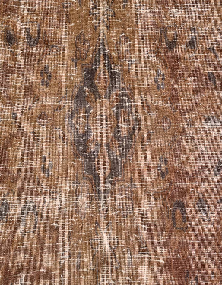 Detail image of  7' x 10' 4  Hand Knotted Ultra Vintage Persian Wool Rug