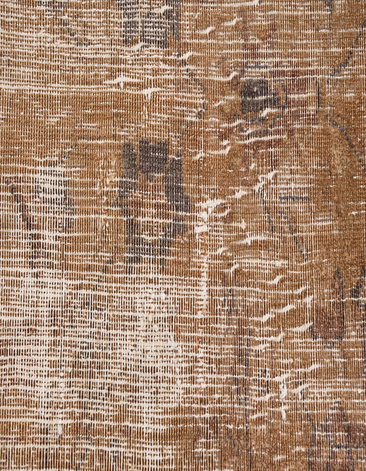 Detail image of  7' x 10' 4  Hand Knotted Ultra Vintage Persian Wool Rug