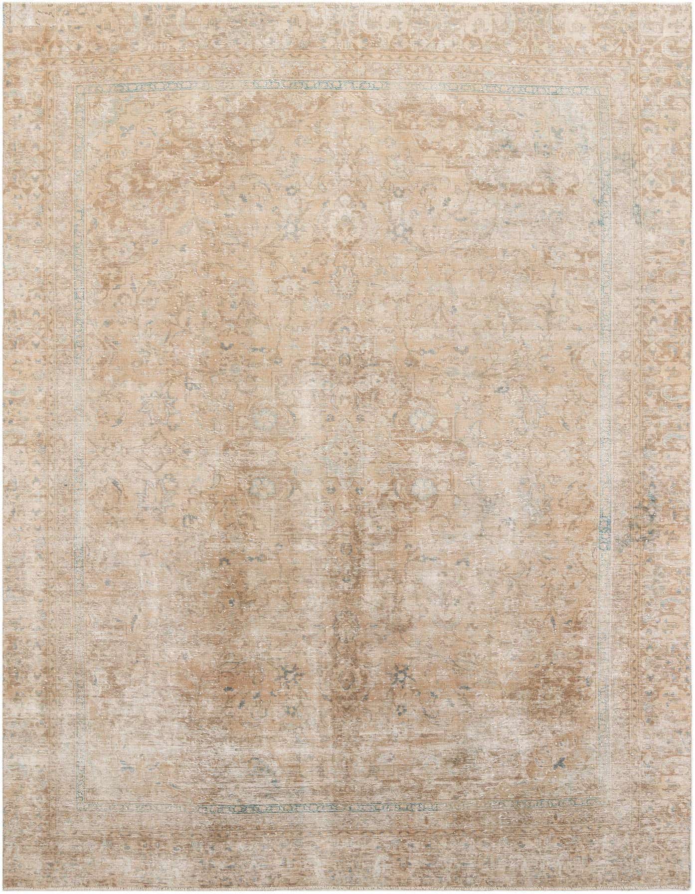 Primary image  8' 2 x 11' 6  Hand Knotted Ultra Vintage Persian Wool Rug