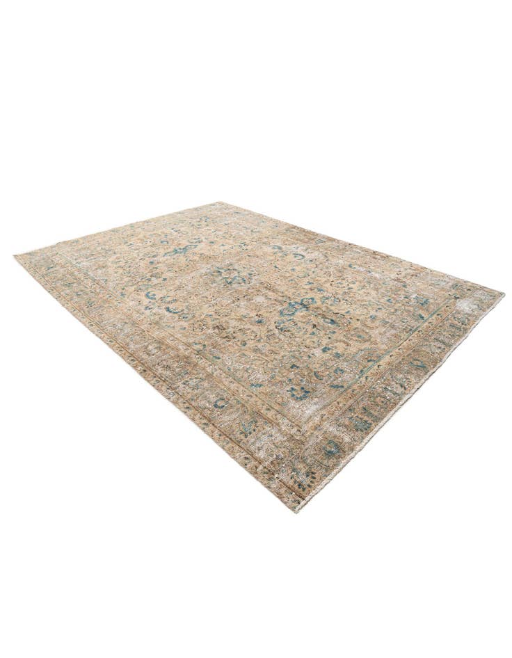 Detail image of  6' x 8' 7  Hand Knotted Ultra Vintage Wool Rug