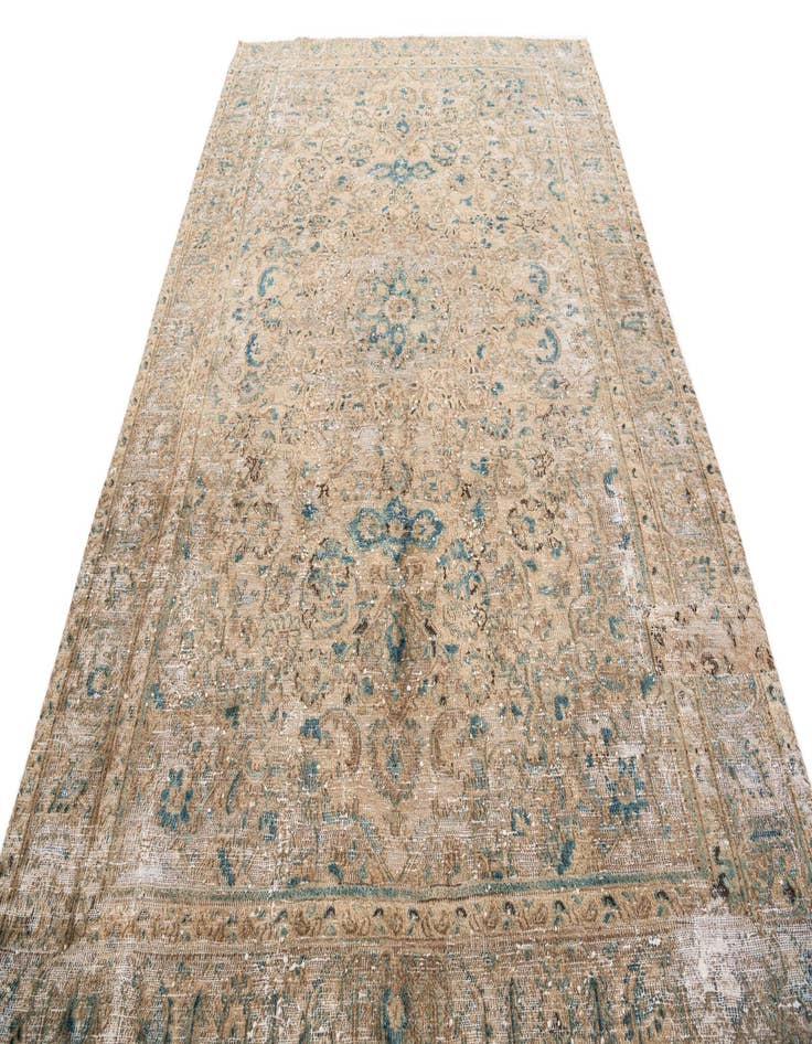 Detail image of  6' x 8' 7  Hand Knotted Ultra Vintage Wool Rug