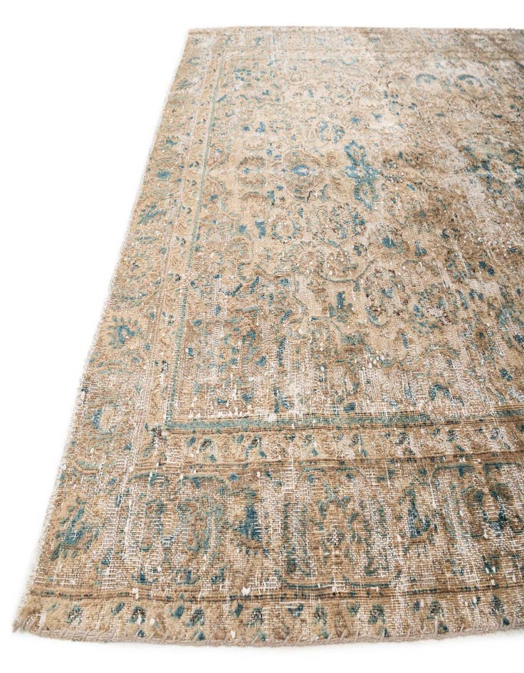 Detail image of  6' x 8' 7  Hand Knotted Ultra Vintage Wool Rug