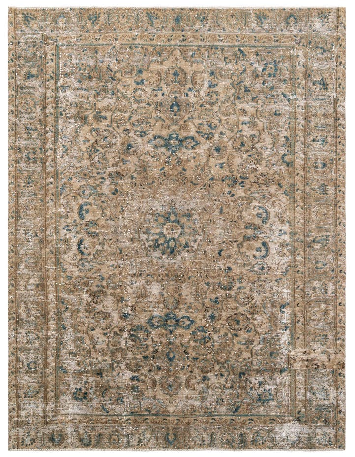  6' x 8' 7  Hand Knotted Ultra Vintage Wool Rug