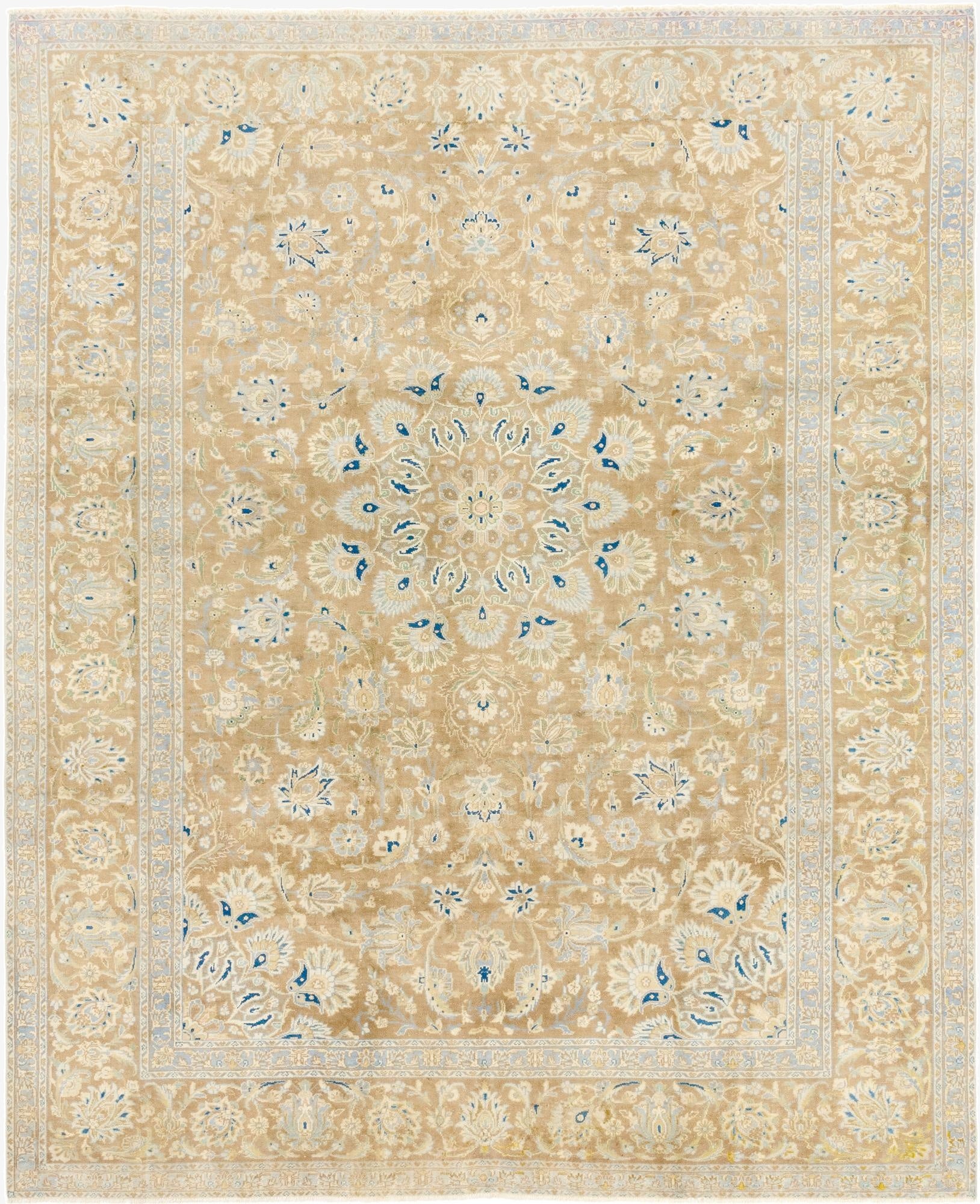  8' 9 x 10' 8  Hand Knotted Ultra Vintage Persian Wool Rug