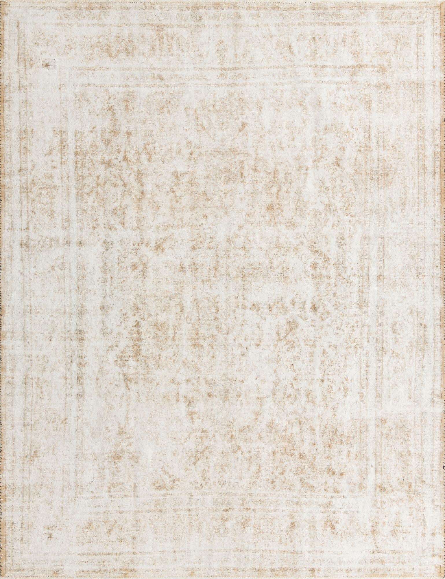  9' 2 x 12' 2  Hand Knotted Ultra Vintage Persian Wool Rug