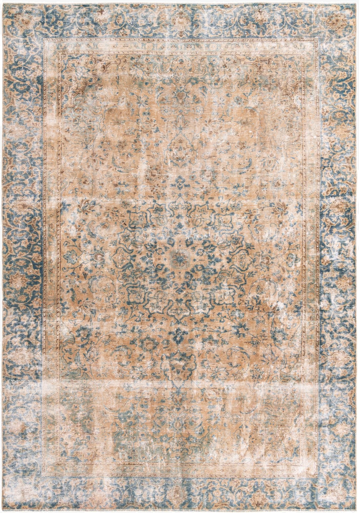  8' x 11' 7  Hand Knotted Ultra Vintage Persian Wool Rug